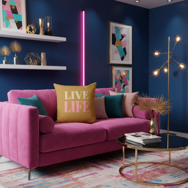 Motivational quote encouraging positivity throw pillow (Creator Uploaded)