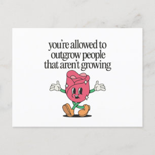 Motivational quote holiday postcard