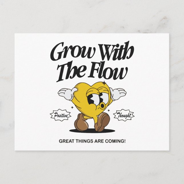 Motivational quote holiday postcard (Front)