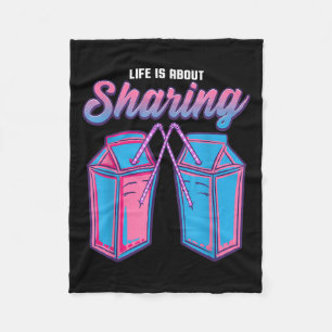 Motivational Quote Inspiration Positive Saying Lif Fleece Blanket