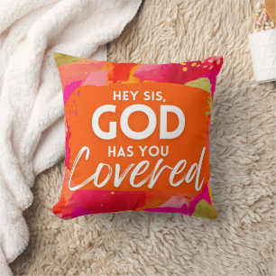 Motivational Quote Inspirational Abstract Throw Pillow