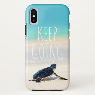 Motivational Quote Keep Going Turtle Beach Case-Ma Case-Mate iPhone Case