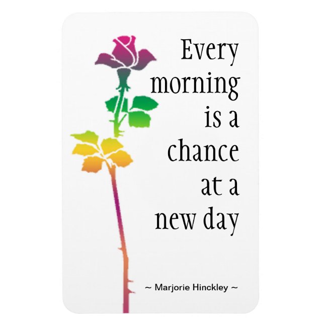 Motivational Quote Magnet : New Day (Vertical)