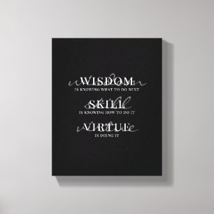 Motivational Quote Modern Script Typography Canvas Print
