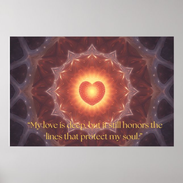 Motivational Quote on Love Poster (Devant)