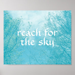 motivational quote on original nature photo art poster