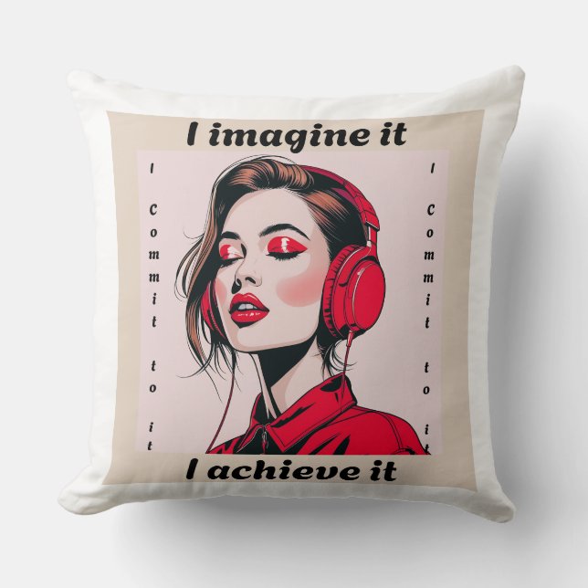 Motivational Quote Pillow (Front)