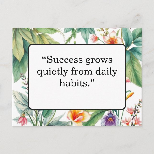 Motivational Quote Postcard (Front)