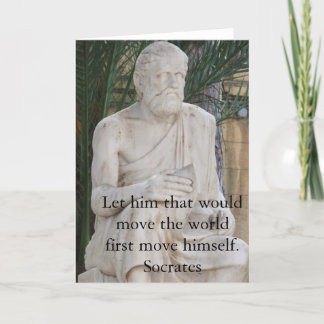 Motivational Quote Socrates Card