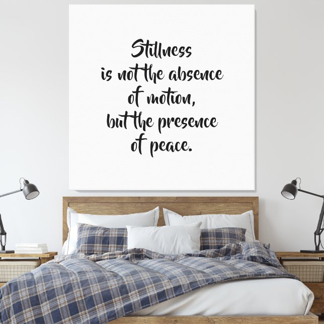 Motivational Quote Stretched Canvas Print (Insitu(Bedroom))