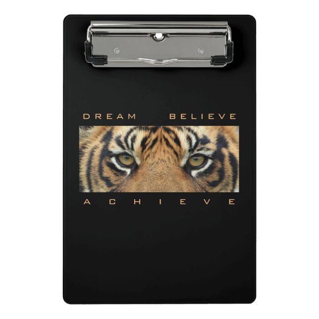 Motivational Quote Template Dream Believe Achieve Mini Clipboard (Front)
