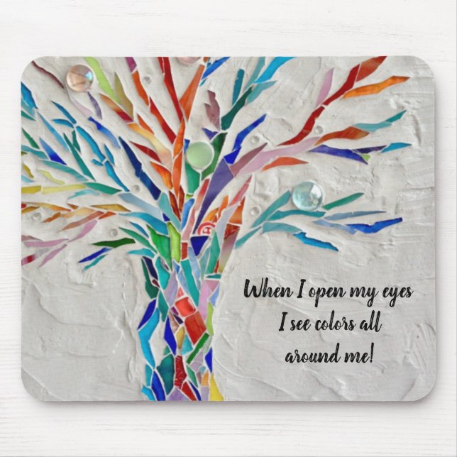 Motivational Quote Tree  Mouse Pad (Front)