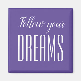 Motivational quote trendy minimalist modern magnet