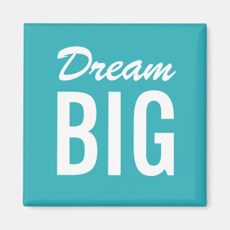 Motivational quote turquoise minimalist magnet