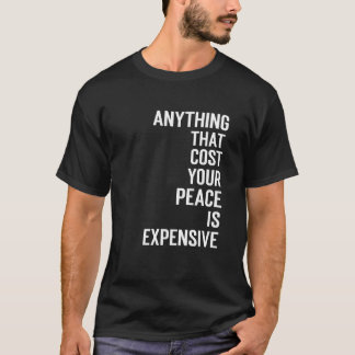 Motivational quote unisex text  T-Shirt