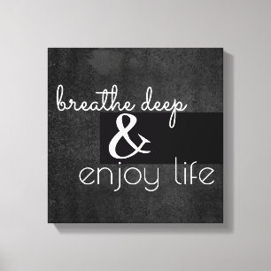 motivational quote wrapped canvas wall art