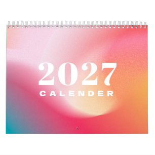 Motivational Quotes Colourful Fluid Gradient Calendar