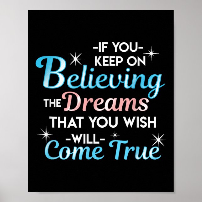 Motivational Quotes - Dreams Come True  Poster (Front)