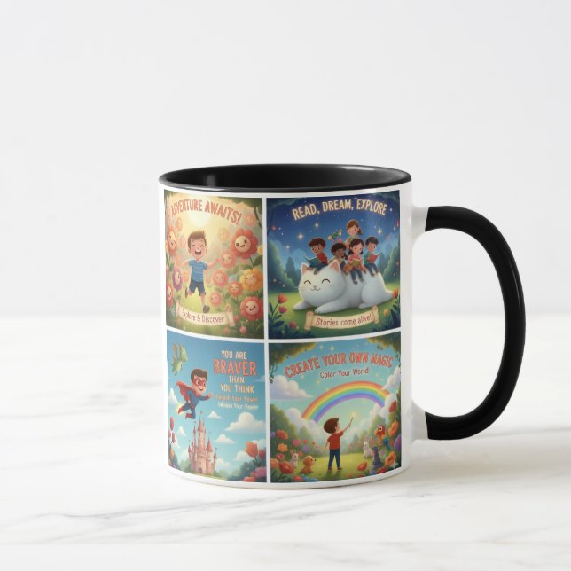 Motivational Quotes for Children's Rooms & Classro Mug (Right)