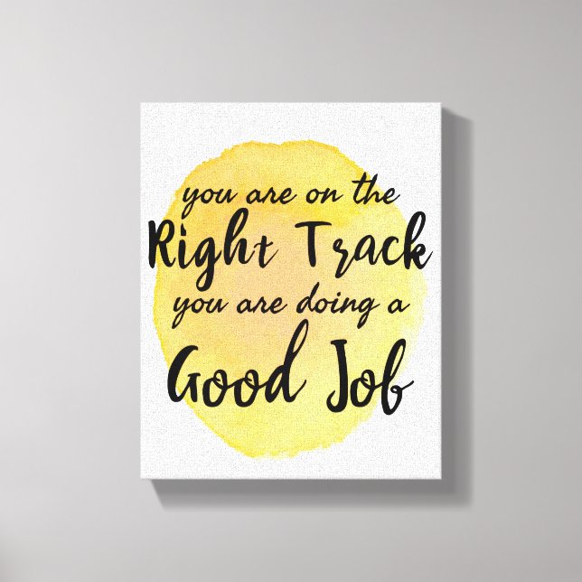 motivational quotes for self care canvas print (Front)
