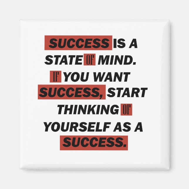 motivational quotes for success magnet (Front)