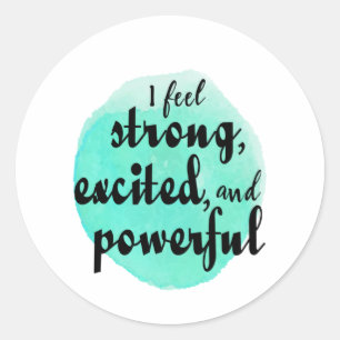 motivational quotes for work and success classic round sticker