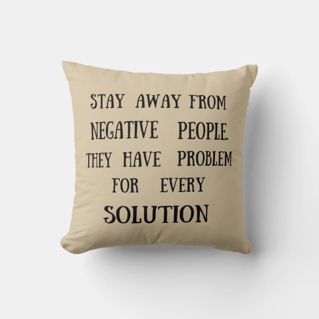 Motivational quotes funny life sayings throw pillow (Front)