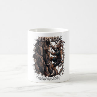 Motivational Rock Climbing GOAT Cartoon Coffee Mug
