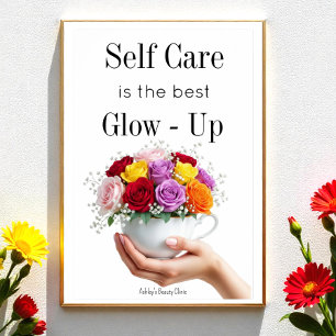 Motivational Self Care Quote Mental Health Poster