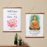 Motivational Self Care Quote Pink White