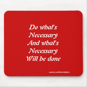 Motivational slogans mouse pad