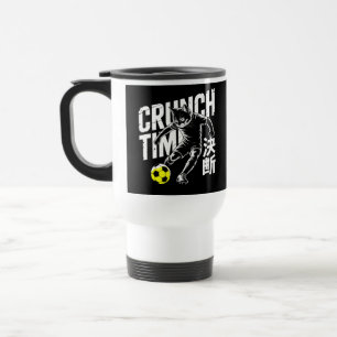 Motivational Soccer Cat Gift for Teammates & Coach Travel Mug