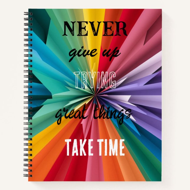 Motivational Spiral Notebook (Front)
