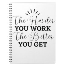 Motivational Spiral Photo Notebook