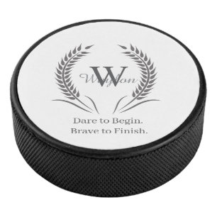Motivational Sports Hockey Puck