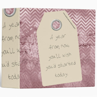 Motivational Start Today Quote Binder