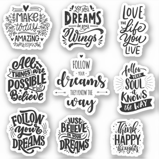 Motivational Sticker Pack (Front)