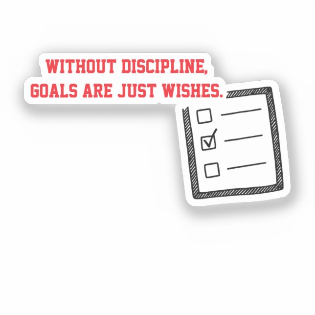 Motivational Stickers "Discipline"  (Recto)