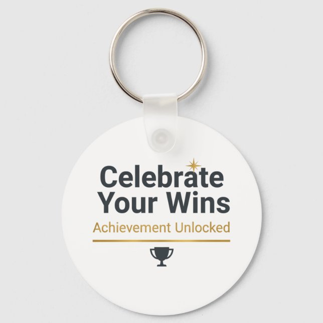 Motivational Success Gift  Keychain (Front)