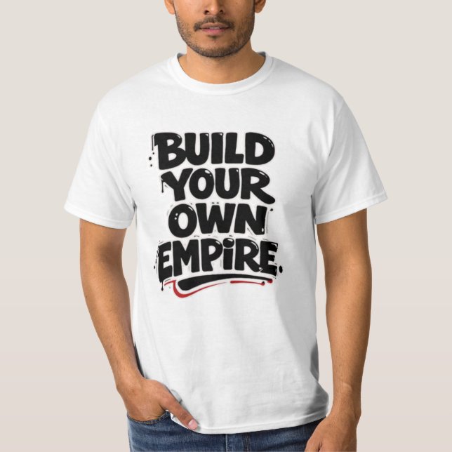 Motivational Success Mindset Typography T-Shirt (Front)