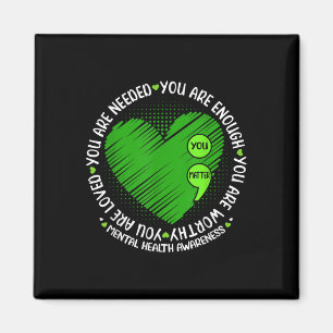 Motivational Support Warrior Mental Health Awarene Magnet