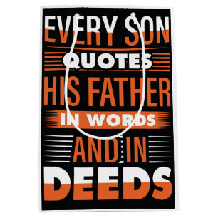 Motivational t shirt design medium gift bag