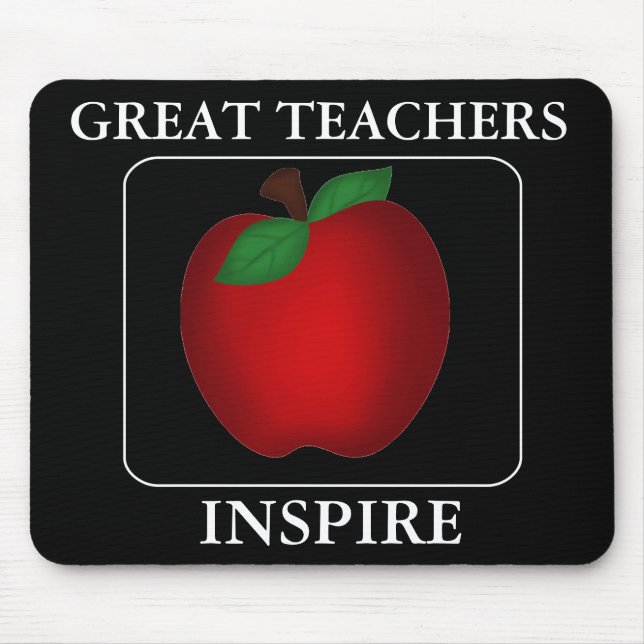 Motivational Teacher Mouse Pad (Front)