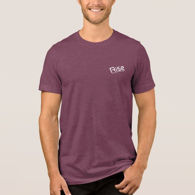 Motivational text Tri-Blend shirt (Front)