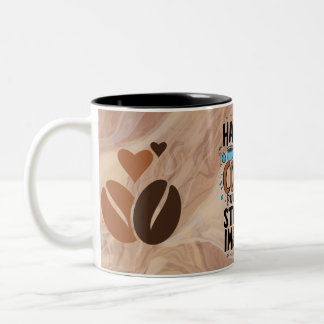 Motivational Time Marker Water Bottle | Hydration  Two-Tone Coffee Mug