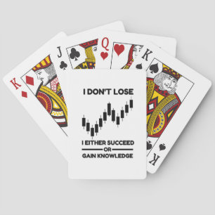 Motivational Trading Quote for Investors and Lifel Playing Cards