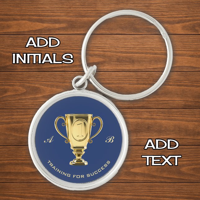 Motivational training for success monogram keychain (Creator Uploaded)