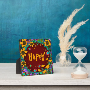 Motivational Trendy Fun Pretty Happy Inspirivity Plaque