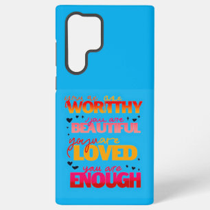 Motivational typography design samsung galaxy case