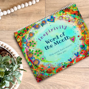 Motivational Uplifting Fun Inspirivity ONE WORD Calendar